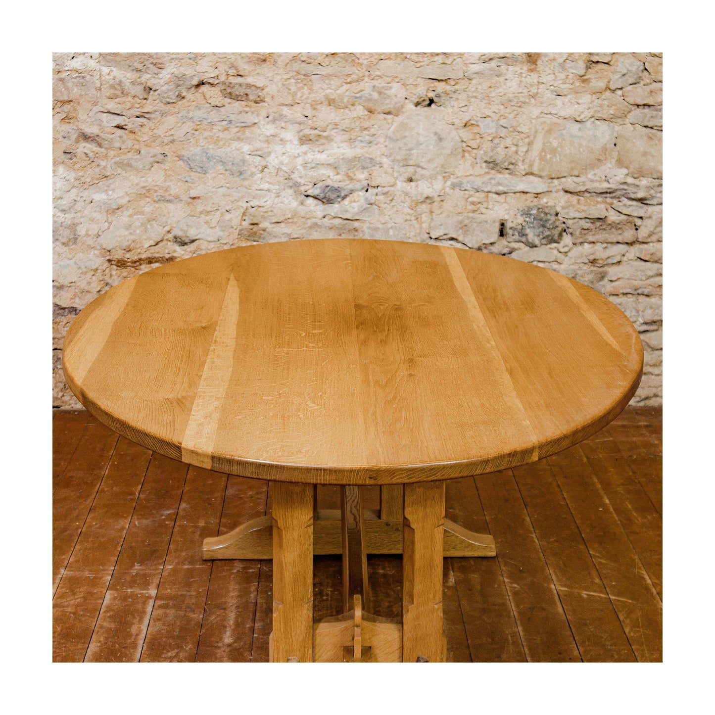 Rupert Griffiths Arts & Crafts English Oak Oval Dining Table