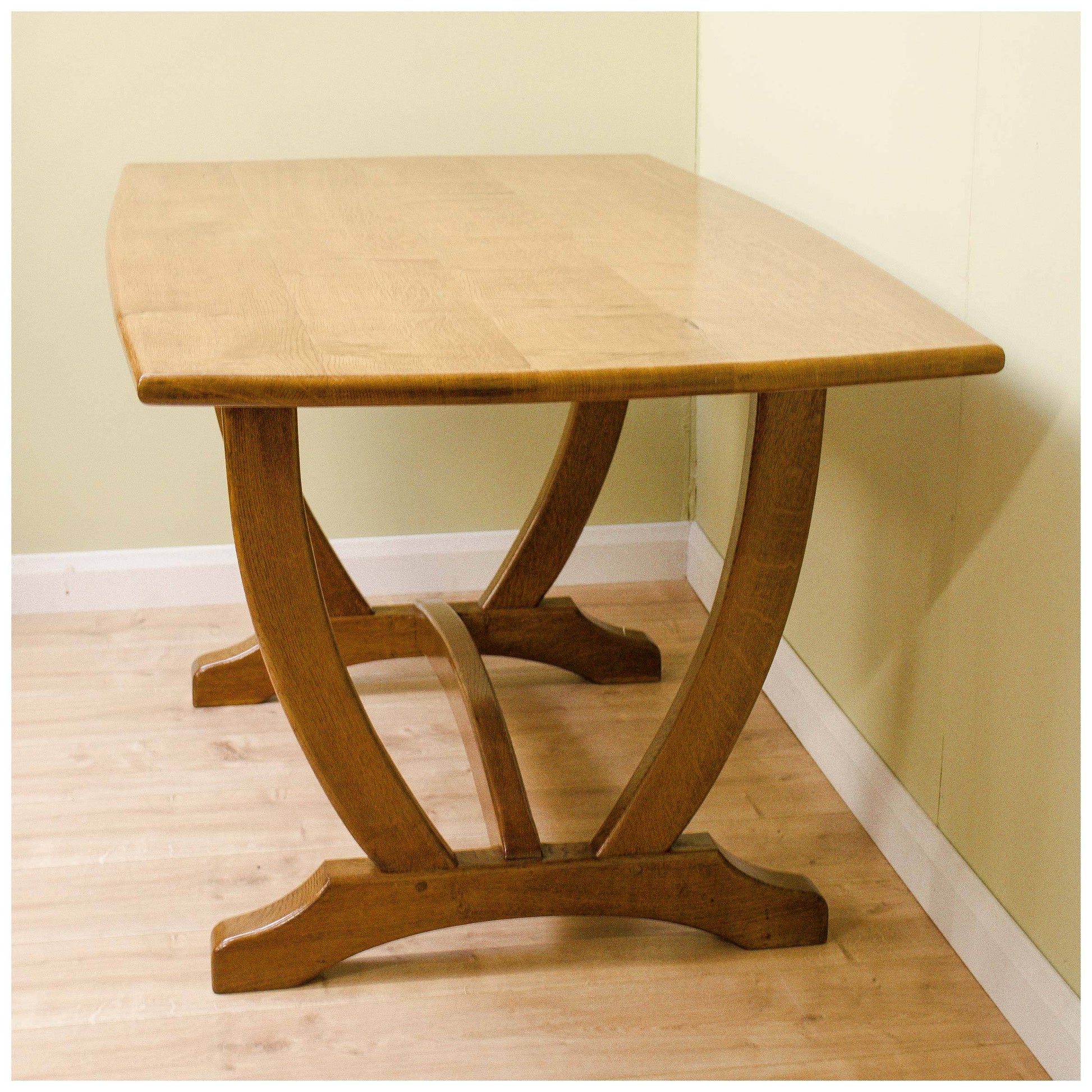 Seahorseman Michael Riley (Seahorseman) Yorkshire School Oak Handmade Dining Table