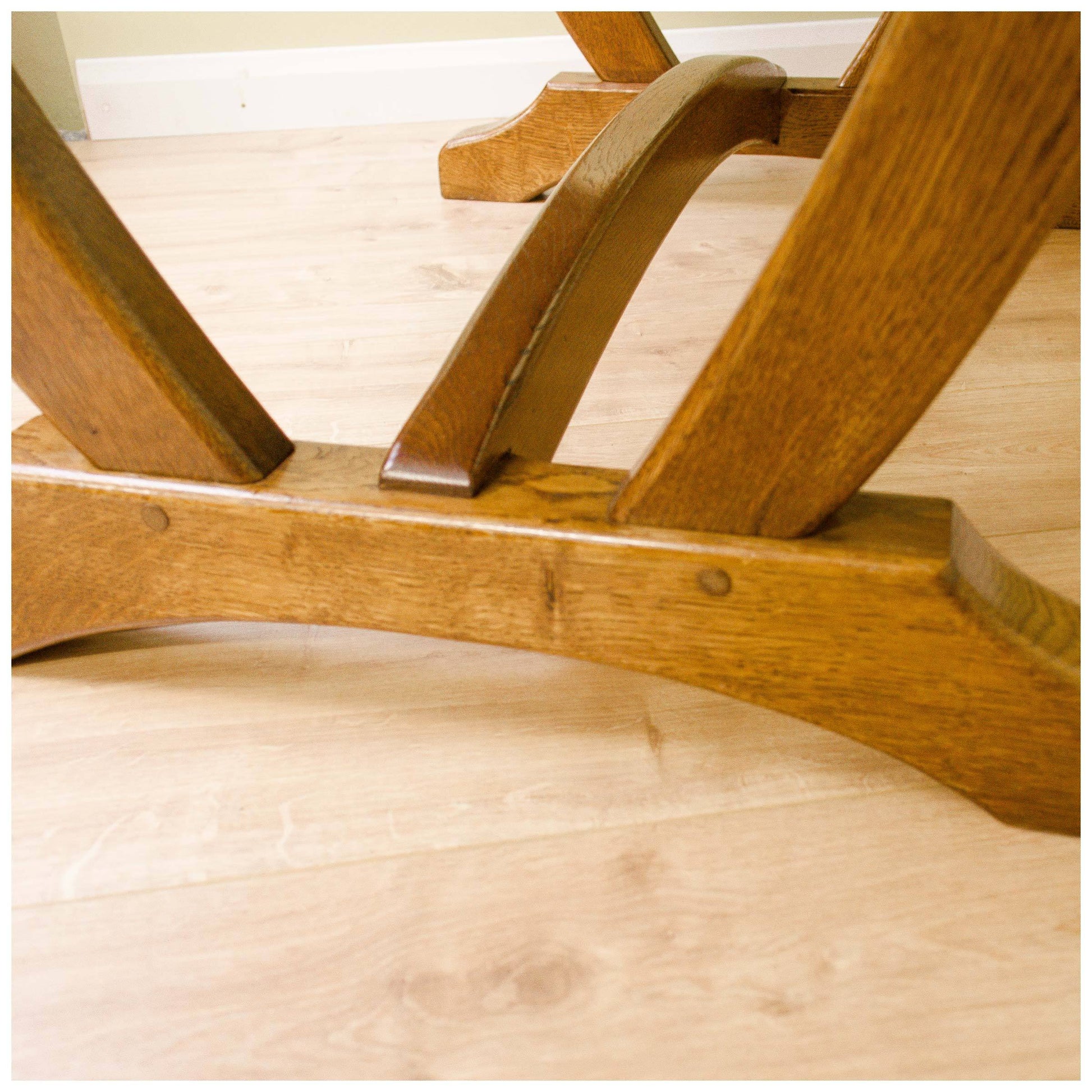 Seahorseman Michael Riley (Seahorseman) Yorkshire School Oak Handmade Dining Table