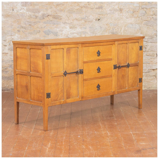 Squirrelman (Ex-Mouseman) Arts & Crafts Yorkshire School English Oak Sideboard