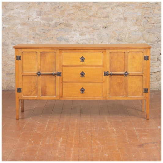 Squirrelman (Ex-Mouseman) Arts & Crafts Yorkshire School English Oak Sideboard