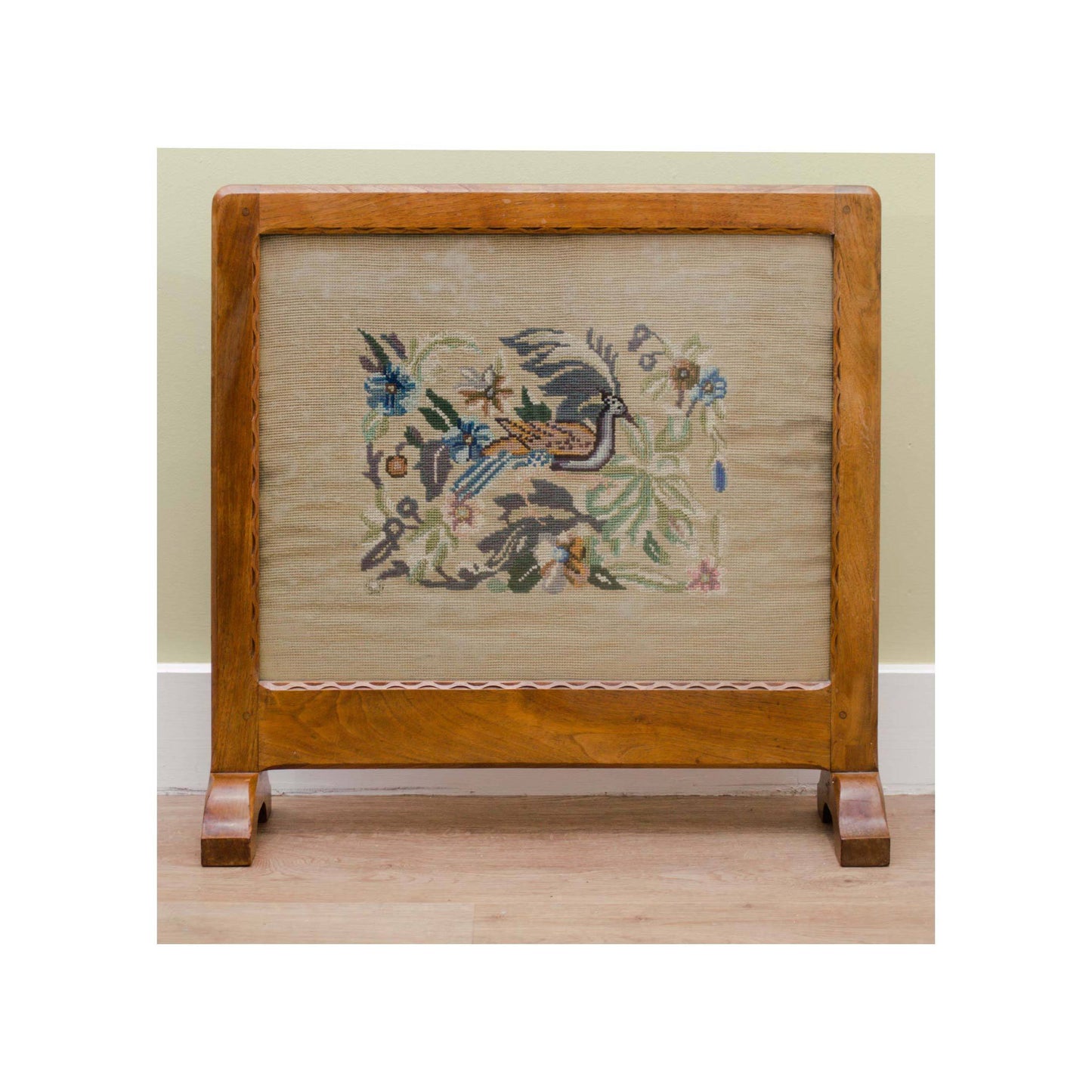 Stanley Webb Davies Stanley Webb Davies Arts and Crafts Walnut Framed Fire Screen 1934