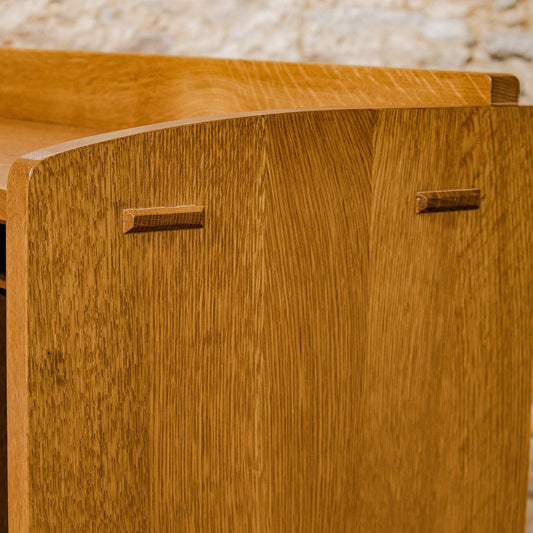 Stickley Arts & Crafts Mission School Quarter-sawn Oak Fall Front Bureau